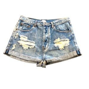 TOBI JEAN shorts size 29‎ (8) summertime beach pool casual wear some Distress